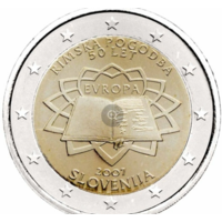 2 евро 2007 Словения Серия 50-летие подписания Римского договора