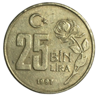 Турция 25.000 лир, 1997