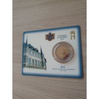Монета Люксембург 2 евро 2014 175 лет Независимости Люксембурга BU БЛИСТЕР