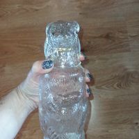 Бутылка из под водки Русский медведь. Бутылка в виде медведя.