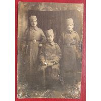 Фото трех военных РИА. До 1917 г. 8.5х13 см.