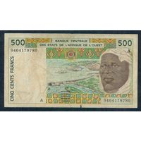 Сенегал 500 франков 1991-2002 год