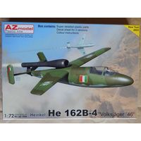 Сборная модель 1/72 "Heinkel He 162B-4" Volksjager'46"