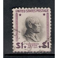 США 1938 Вудро Вильсон (1856-1924), 28-й президент США.