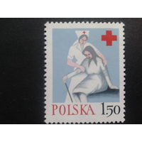 Польша 1977 Красный крест одиночка