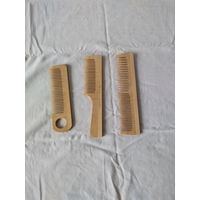 Набор эко-расчёсок (3 гребня в разных дизайнах)
