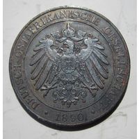 Германская Восточная Африка 1 пеза 1890 (пайса, писа)  .36-49