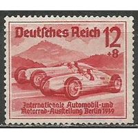 Германия(третий рейх). Автовыставка в Берлине. Мерседес. 1939г. Mi#687.