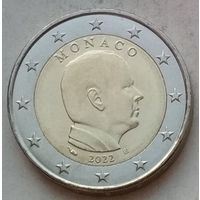 Монако 2 евро 2022 г.