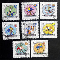 Монголия 1982 г. Чемпионат Мира по футболу, Испания 1982 год. Спорт, полная серия из 8 марок #0096-С1P15