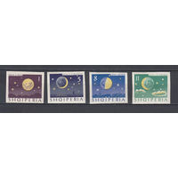 Космос. Луна. Албания. 1964. 4 марки б/з. Michel N 944-947 (18,0 е)