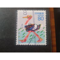 Япония 1995 день марки, страус