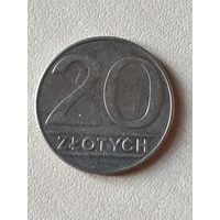 20 Злотых Польша 1990.