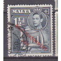 Архитектура Известные люди Архитектура  Король Георг VI  Мальта 1948 год лот  2  С НАДПЕЧАТКОЙ
