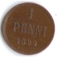 1 пенни 1899 год _состояние ХF
