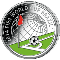 Чемпионат мира по футболу 2014 года. Бразилия 10 рублей