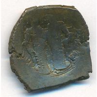 Византийская империя Аспрон Трахис (Скифата = чашечка) Алексей III Комнин. 1195-1203 г. биллон