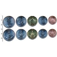Вануату набор 5 монет 2015-2021 UNC
