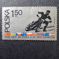 Польша 1973. Чемпионат мотокросса на льду в Гожуве
