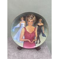 Декоративная тарелка Принцесса Диана Franklin Mint Англия Queen of Fashion