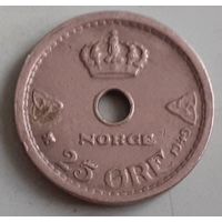 Норвегия 25 эре, 1949 (12-6-4(в))
