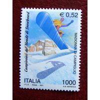 Италия: 1м/с чемпионат по сноубордингу 2001г