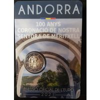 Андорра 2 евро 2021  100-летие коронации Богоматери Меричельской   BU