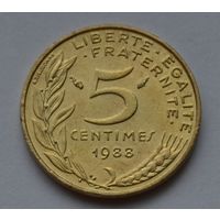 Франция, 5 сантимов 1988 г.