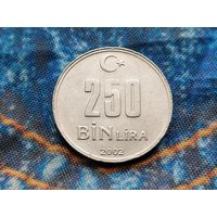 Турция. 250000 лир (250 bin lira) 2002.