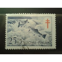 Финляндия 1955 речная рыба