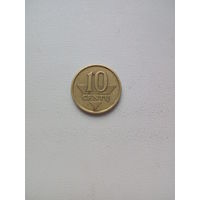 10 центов 1998г. Литва.