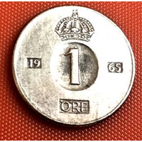 71-07 Швеция, 1 эре 1965 г.