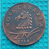 США 1 цент 1788 года Nova Caesarea - Нью-Джерси. Конь и плуг. Щит (прототип щита на современных центах). Новогодняя распродажа!