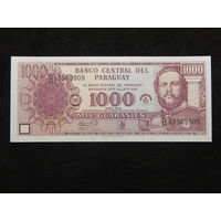 Парагвай 1000 гуарани 2002г.UNC