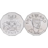 Свазиленд 50 центов, 2007 UNC