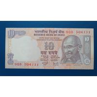 Индия 10 рупий 1996-2002г unc, пресс.