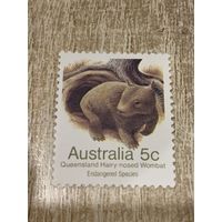 Австралия. Фауна. Wombat. Марка из серии