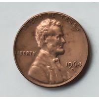 США 1 цент 1964 г. D