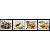 4 марки 1987 год Гвинея Собаки 1194-1197