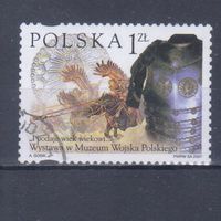 [2330] Польша 2001. Война.Кавалерия.Кираса. Одиночный выпуск. Гашеная марка.