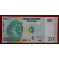 Конго, 20 франков, 2003 г., UNC