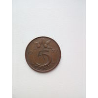 5 центов 1977г. Нидерланды