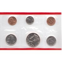 Годовой набор монет США 1997 г. двор D (1; 5; 10; 25; 50 центов + жетон) _UNC