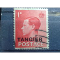 Танжер, колония Британии,1936 , стандарт, надпечатка