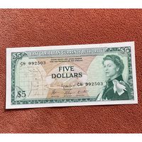 Восточные Карибы 5 долларов 1965 г.