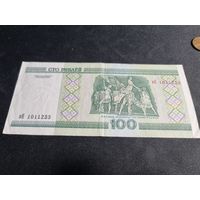 БЕЛАРУСЬ 100 рублей 2000 СЕРИЯ вЯ