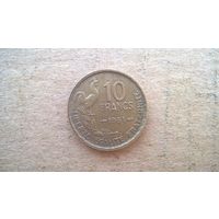 Франция 10 франков 1951г. (D-20)