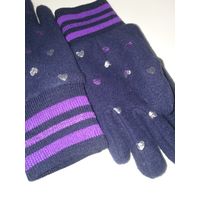 Флисовые перчатки для девочки 6-9 лет