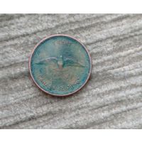 Werty71 Канада 1 цент 1967 Елизавета 2 100 лет Конфедерации Птица