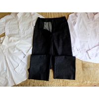 НОВЫЕ чёрные школьные брюки на р.140-146